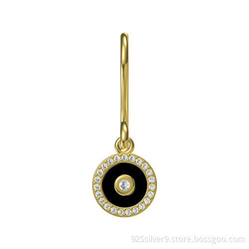 Wholesales customized 925 sterling silver jewelry earrings with ceramic